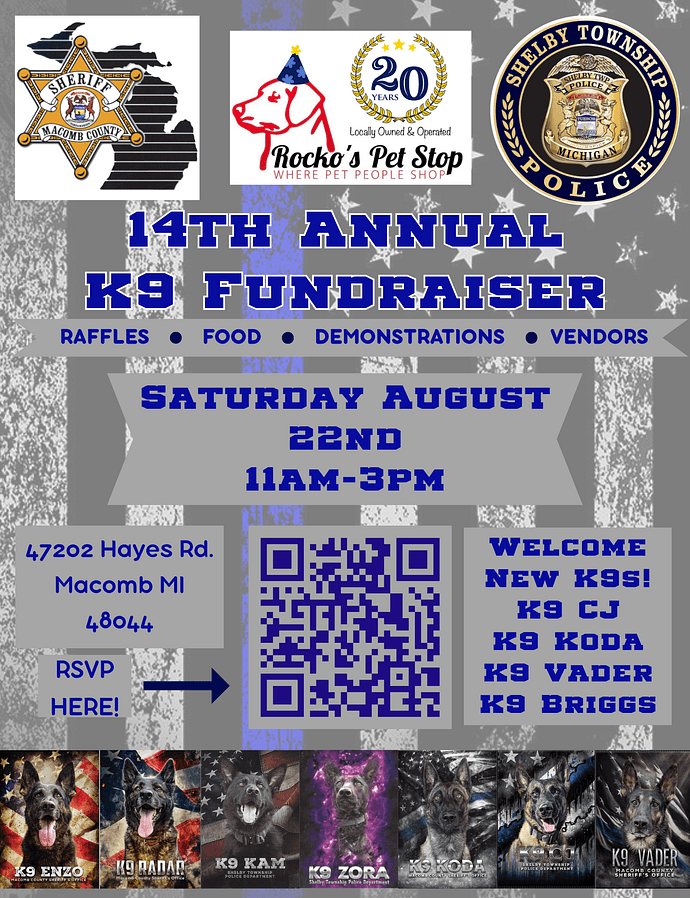 14th Annual K9 Fundraiser